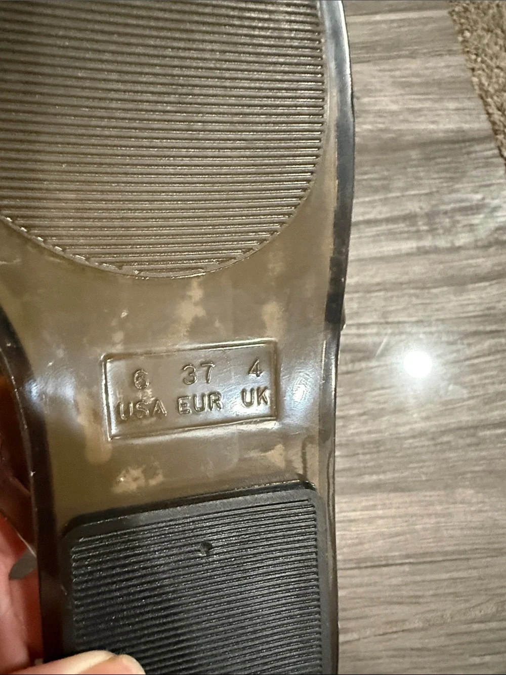 Topshop Black Woven Jelly Slip-On Flats